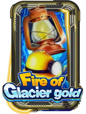 Fire of glacier gold