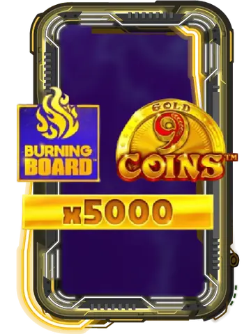 9 Coins Gold Burning Board